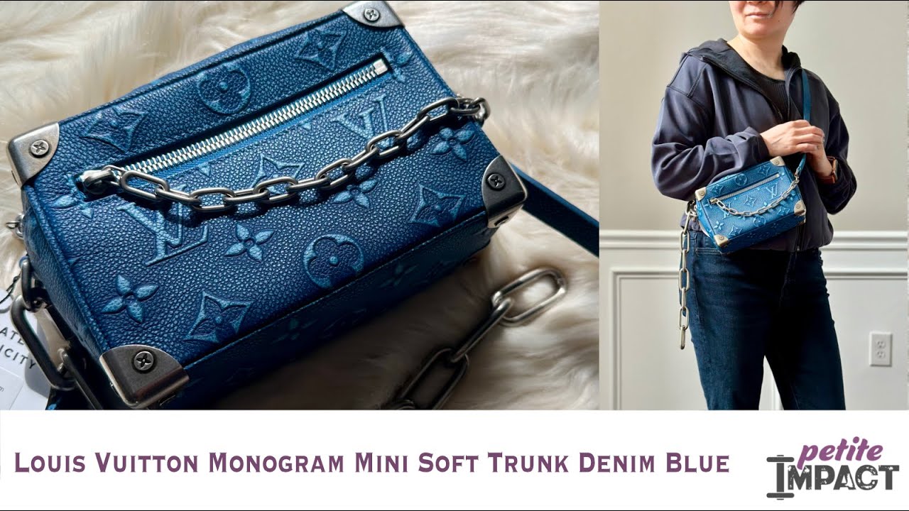 Louis Vuitton Monogram Mini Soft Trunk Denim Blue - YouTube
