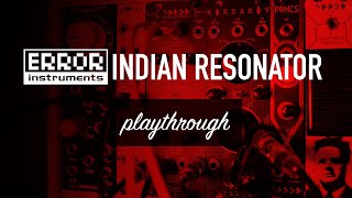 Indian Resonator 4 osc v4 / kick bas drum / black | NEW !! on