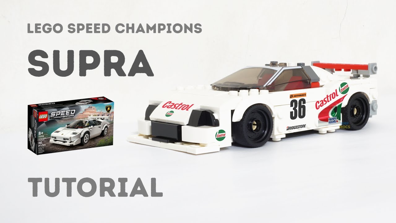 Tutorial - Supra GT500 | Lego Speed Champions 76908 Countach