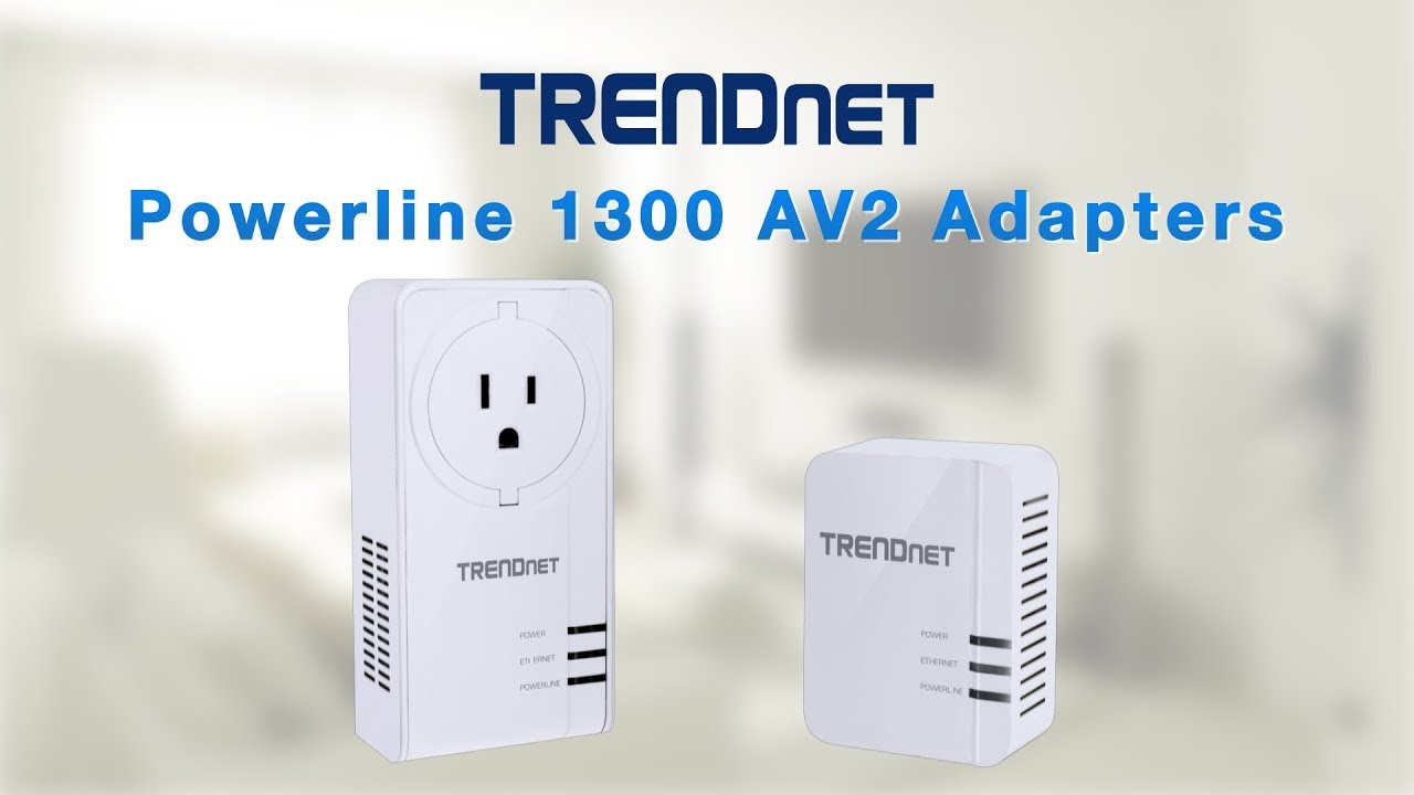 TRENDnet Powerline 1300 AV2 Adapters - YouTube