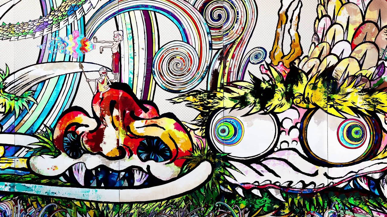 村上隆の五百羅漢図展」メイキング映像 - YouTube