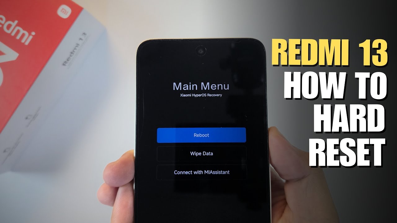 How to Hard Reset Xiaomi Redmi 13 | Removing Password Unlock - YouTube