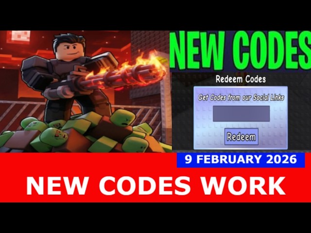 NEW CODES* Survive Zombie Arena ROBLOX | February 9, 2026 - YouTube