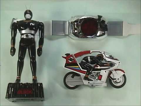 仮面ライダーBLACK テレビパワー玩具レビュー - YouTube