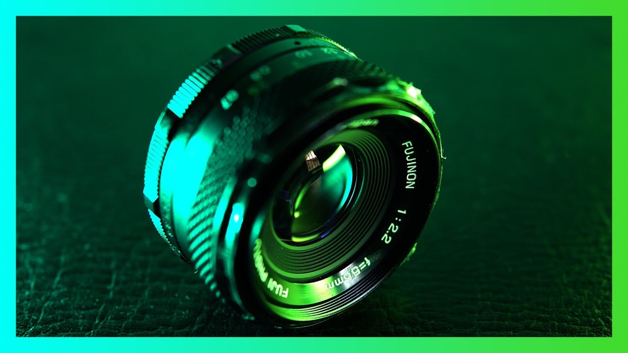 Fujinon 55mm f2.2 vintage lens review and test - YouTube
