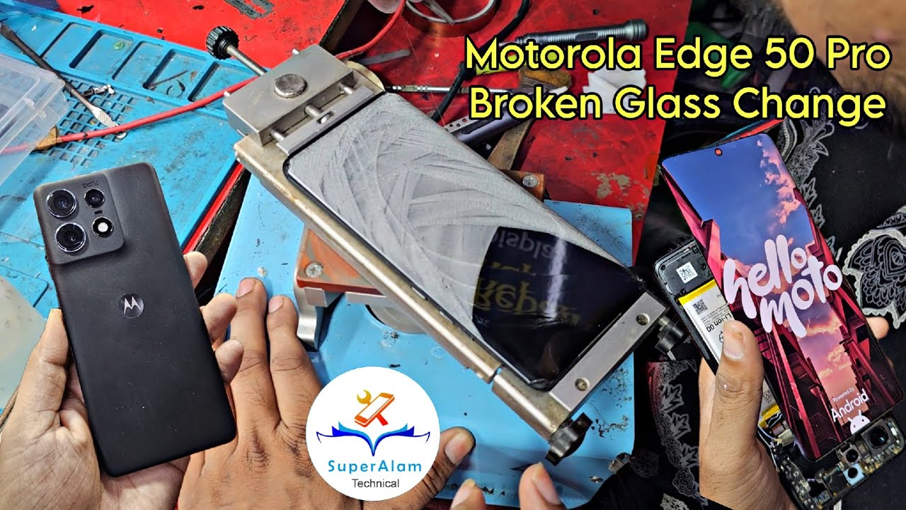 Motorola Edge 50 Pro Broken Front Glass Restoration | Motorola
