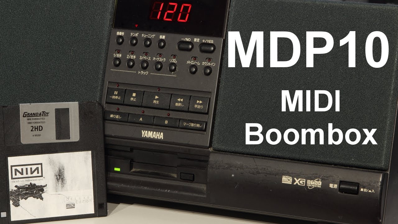 Yamaha MDP10 MIDI Boombox - YouTube