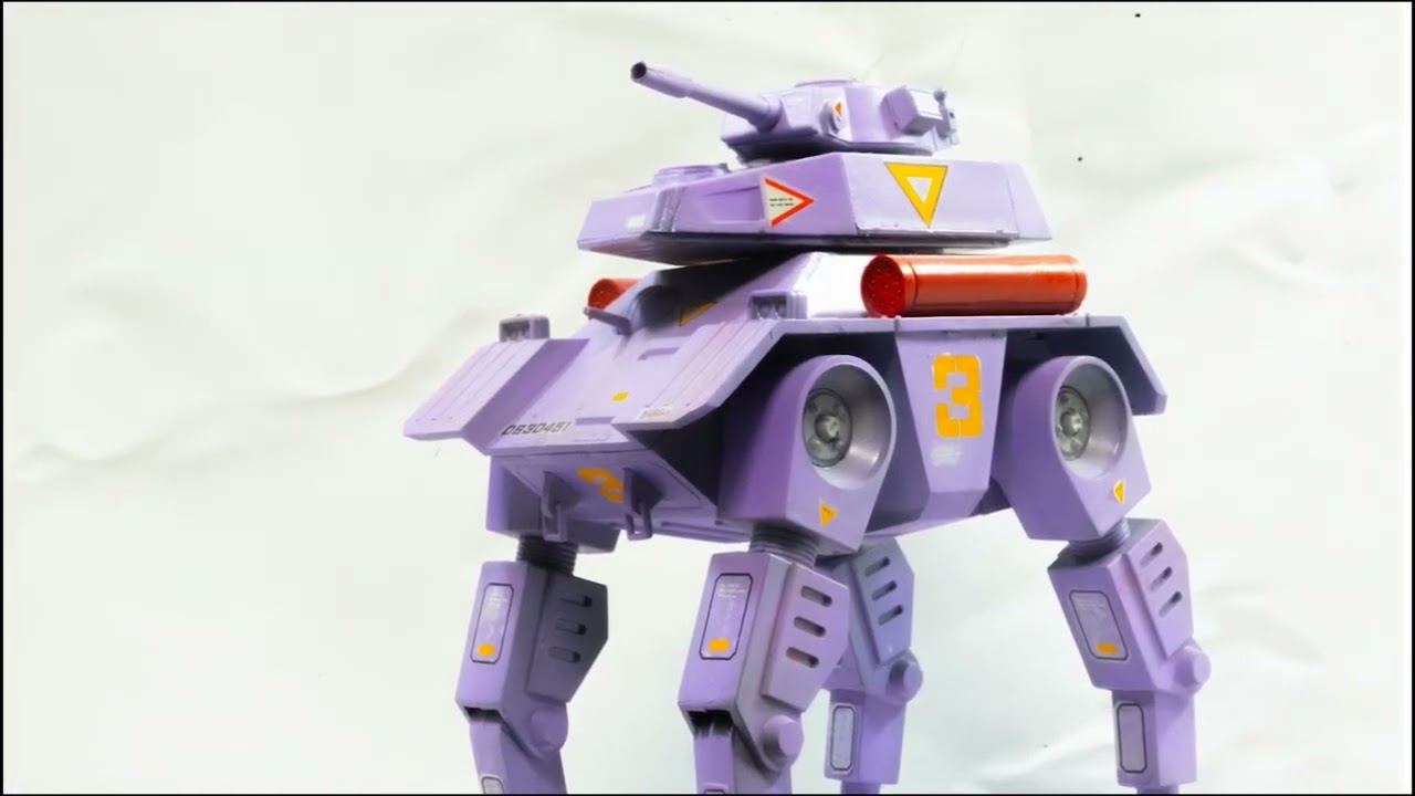 太陽の牙ダグラム クラブガンナーレビュー＆製作 タカラ旧キット - YouTube