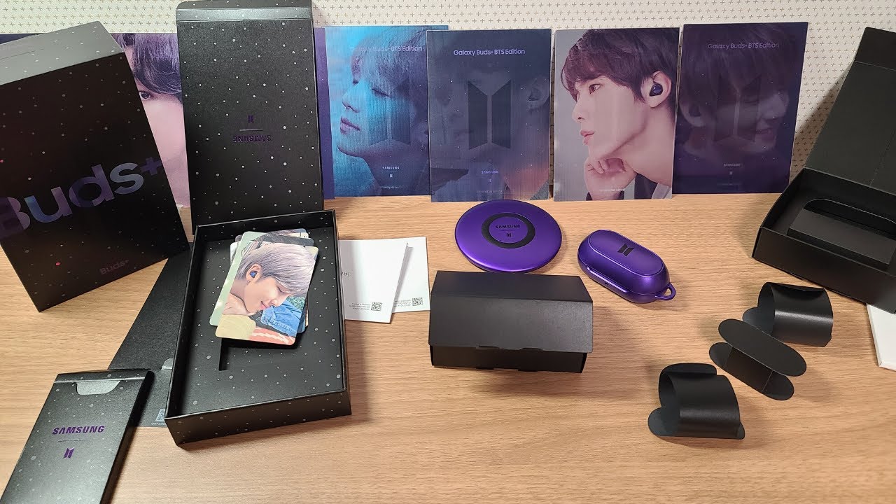 LIVE] Unboxing SAMSUNG X BTS GALAXY BUDS + BTS EDITION + GA - YouTube