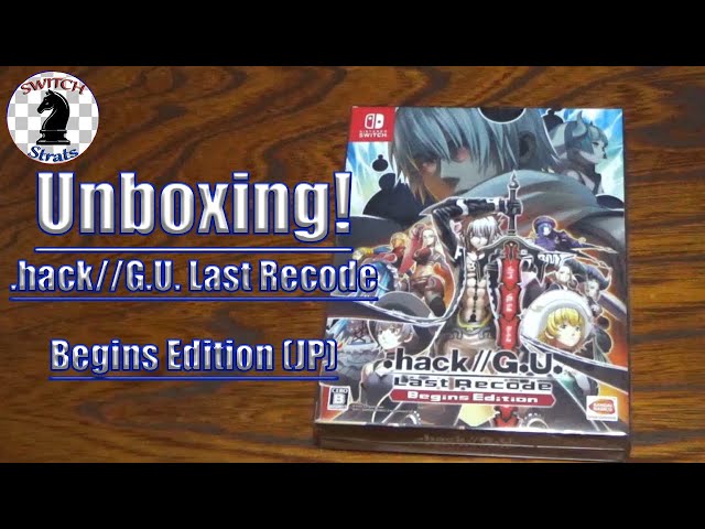 hack/G.U. Last Recode Begins Edition (JP) UNBOXING! - YouTube