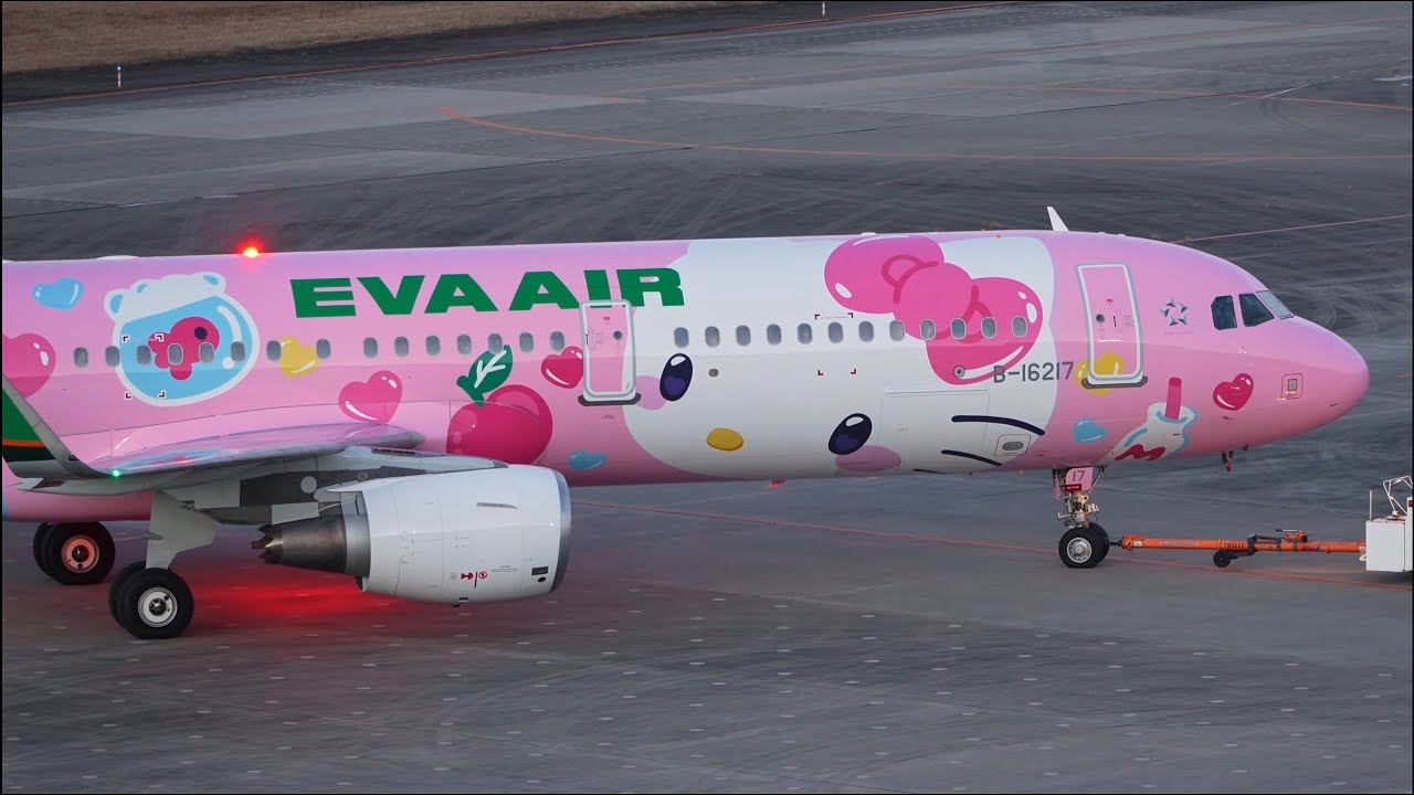 EVA AIR A321-200 エバー航空 ハローキティ Kitty NG EVA AIR A321-200