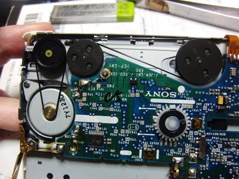 ウォークマンWM-EX651のゴムベルトの交換方法 - YouTube