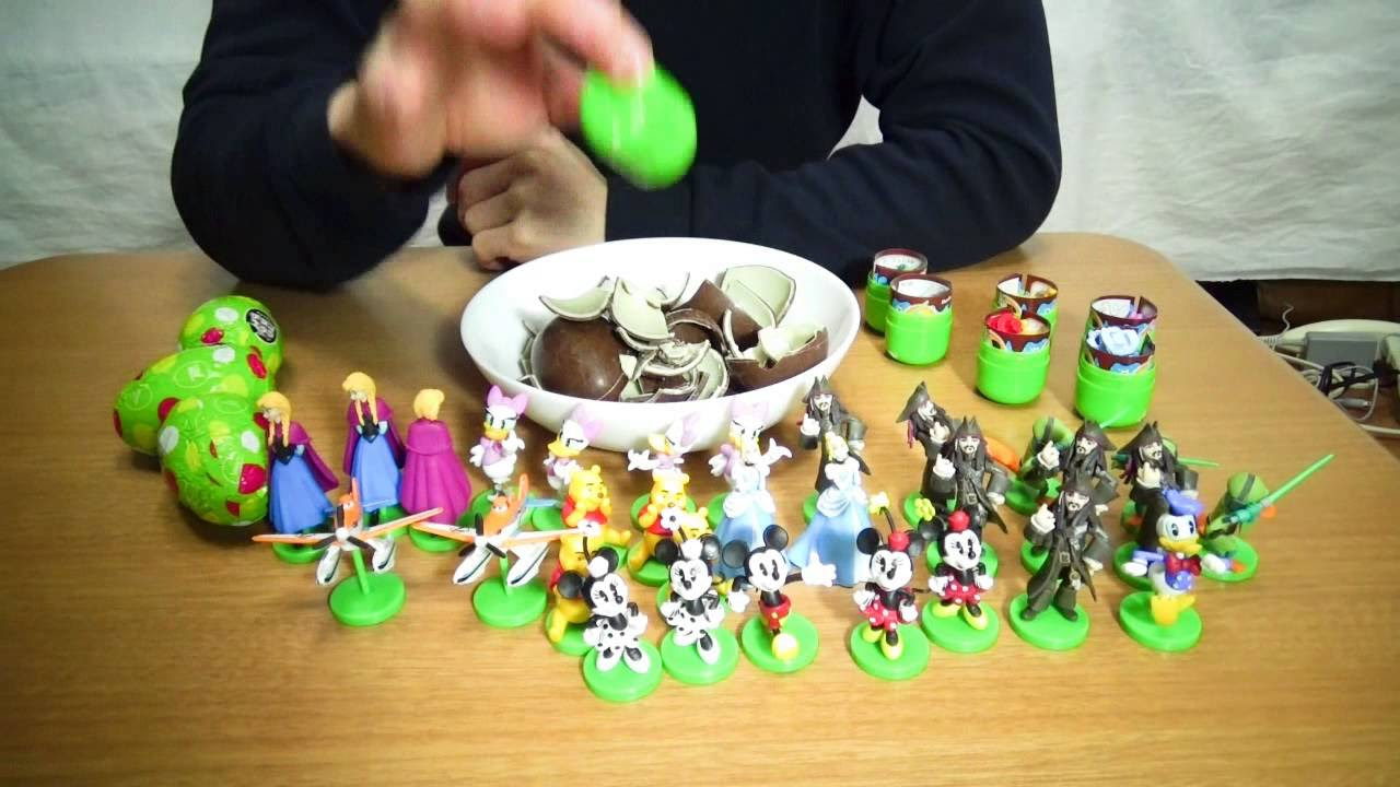 Unboxing] DISNEY Chocolate Eggs Part 4 Aiming for Olaf - YouTube