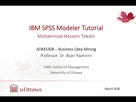 IBM SPSS Modeler Tutorial on Data Mining Process - YouTube