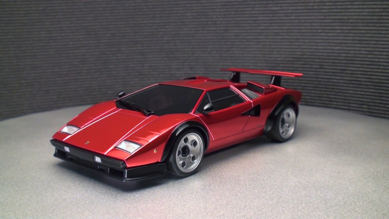 Mini-Z Lamborghini Countach Chrome Red LP500S - YouTube