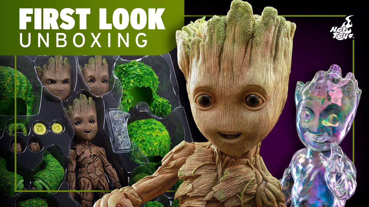 First Look: I Am Groot Collectible Figure by Hot Toys
