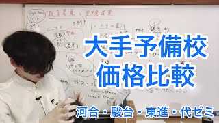 教育産業・受験産業の闇】河合,駿台,東進,代ゼミ,個別,武田塾,料金比較