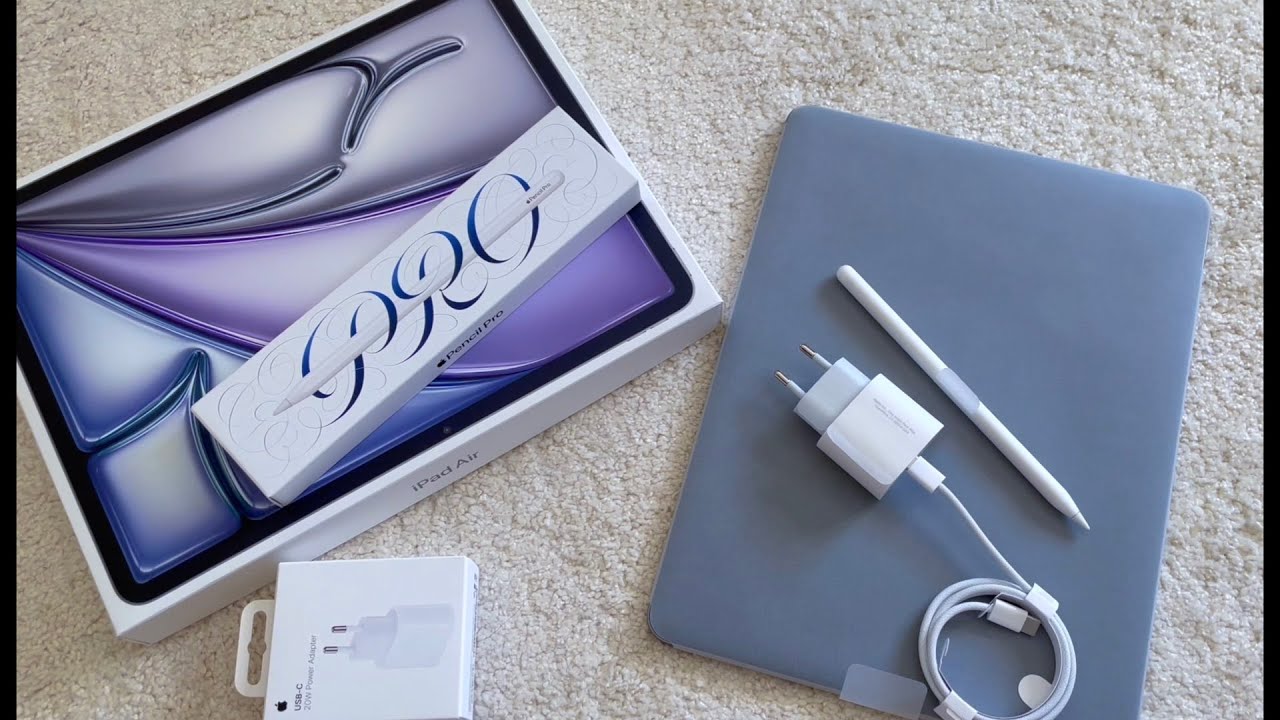 iPad Air M3 13 Inch Unboxing With Apple Pencil Pro - YouTube