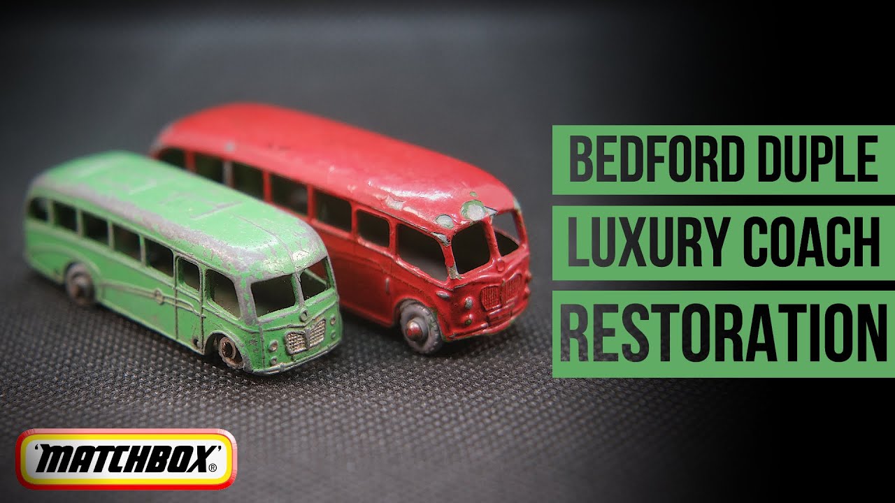 MATCHBOX restoration: 21A & 21B Bedford Duple Luxury Coach - YouTube