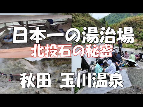 秋田 玉川温泉】日本一の湯治場、北投石の秘密！ #玉川温泉 #北投石