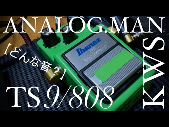 どんな音？】ANALOG.MAN TS9/808 KWS - YouTube