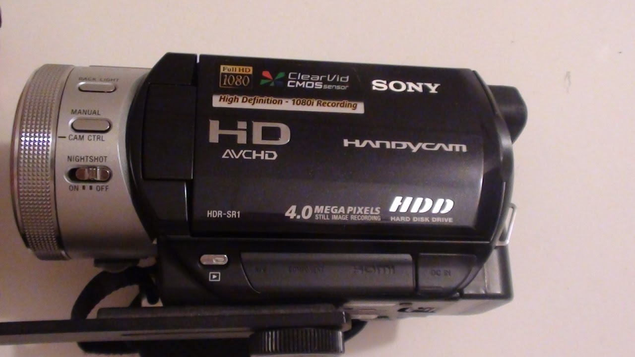 2006 Sony Handycam HDR SR1 Review 30GB Hard Drive - YouTube