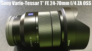 Sony Vario-Tessar T* FE 24-70mm f/4 ZA OSS Lens Unboxing - YouTube