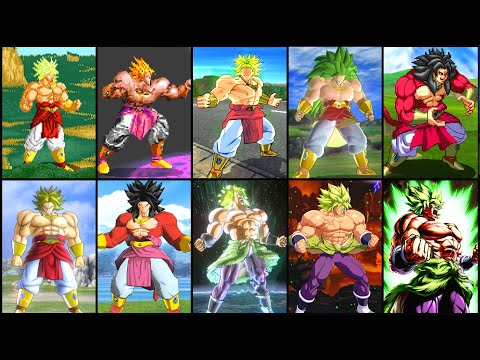 Evolution of Broly (1993-2021) ブロリー [LSSJ-SSJ4-SSJ3-SSJ-DBS