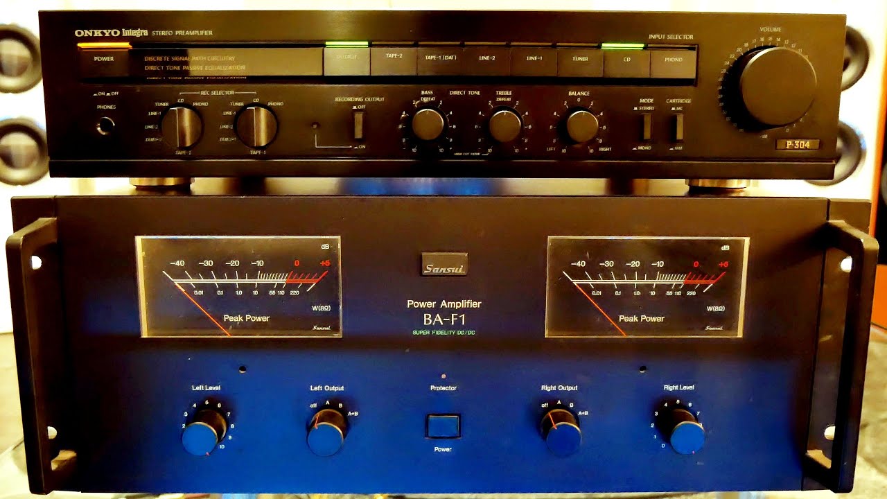 Sansui BA-F1 power amplifier - YouTube