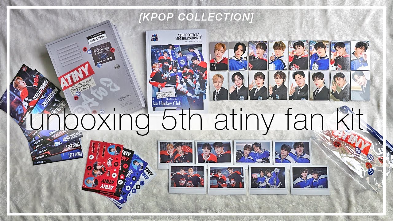 Unboxing My ATEEZ 5th Official Atiny Membership Kit 🏒 - YouTube