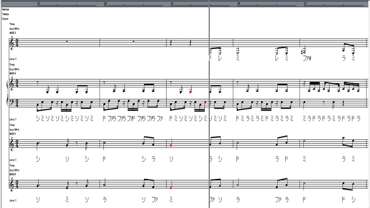 FF11 The Grand Duchy of Jeuno 仮楽譜 FFⅪ（ファイナルファンタジー