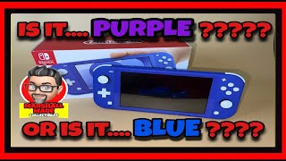 Brand New Nintendo Switch Lite is Purple or is it Blue??? - YouTube
