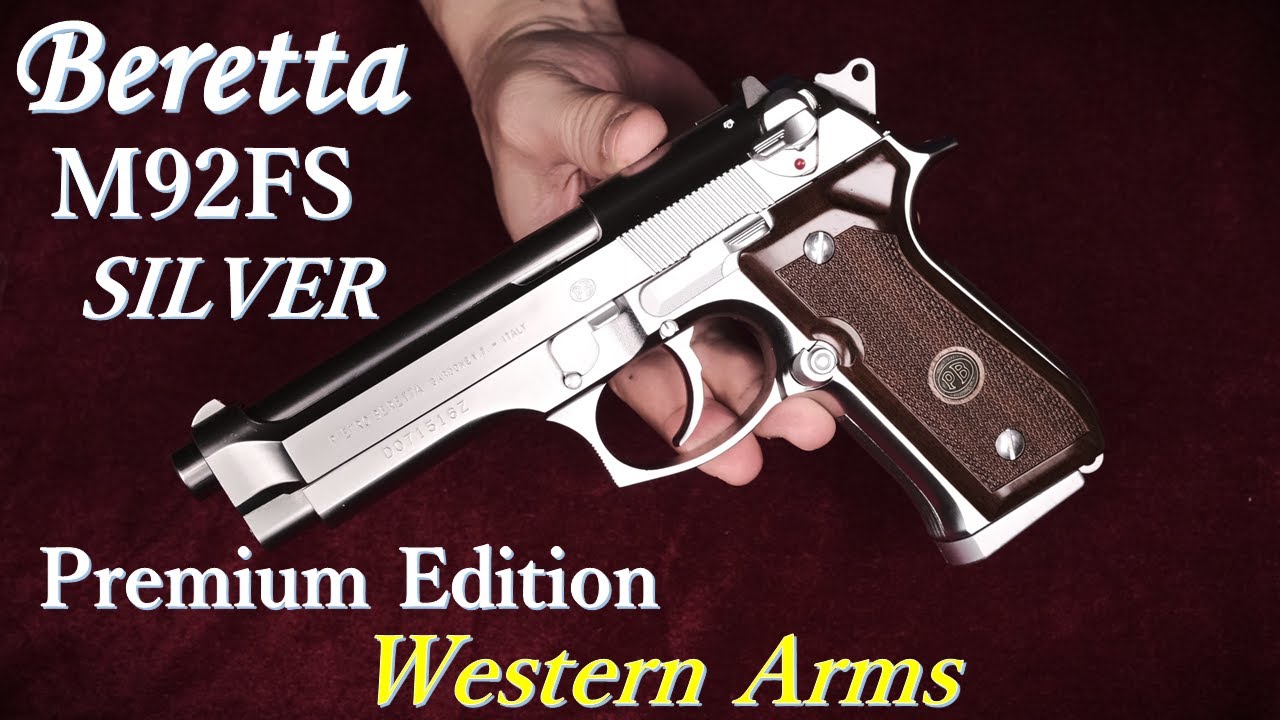 M92FS Premium Edition SILVER / Western Arms & Beretta Genuine Wood