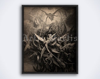 ギュスターヴ・ドレ作「堕天使の版画：失楽園」の挿絵（デジタル