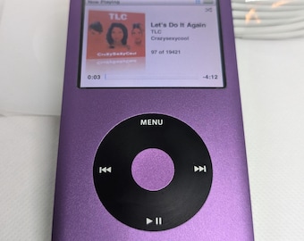 ブルー iPod Classic 第7世代、アップグレードSDXC、カスタムメディア