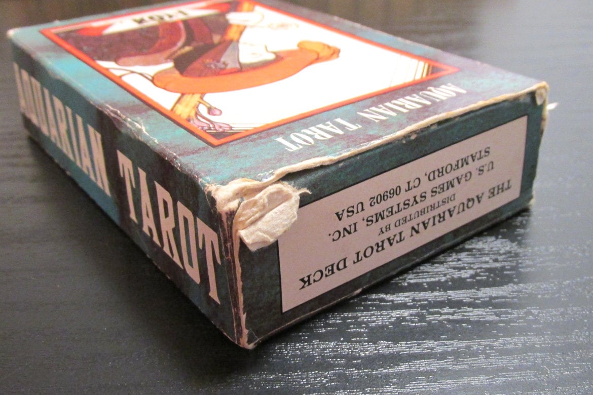 Aquarian TAROT the Fool Blue Back Cards 1970 AQ78 Palladini Art