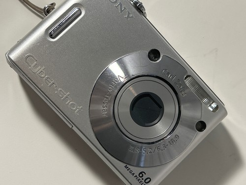 Sony Cyber-shot DSC-W30 6.0MP Digital Camera - Silver for sale
