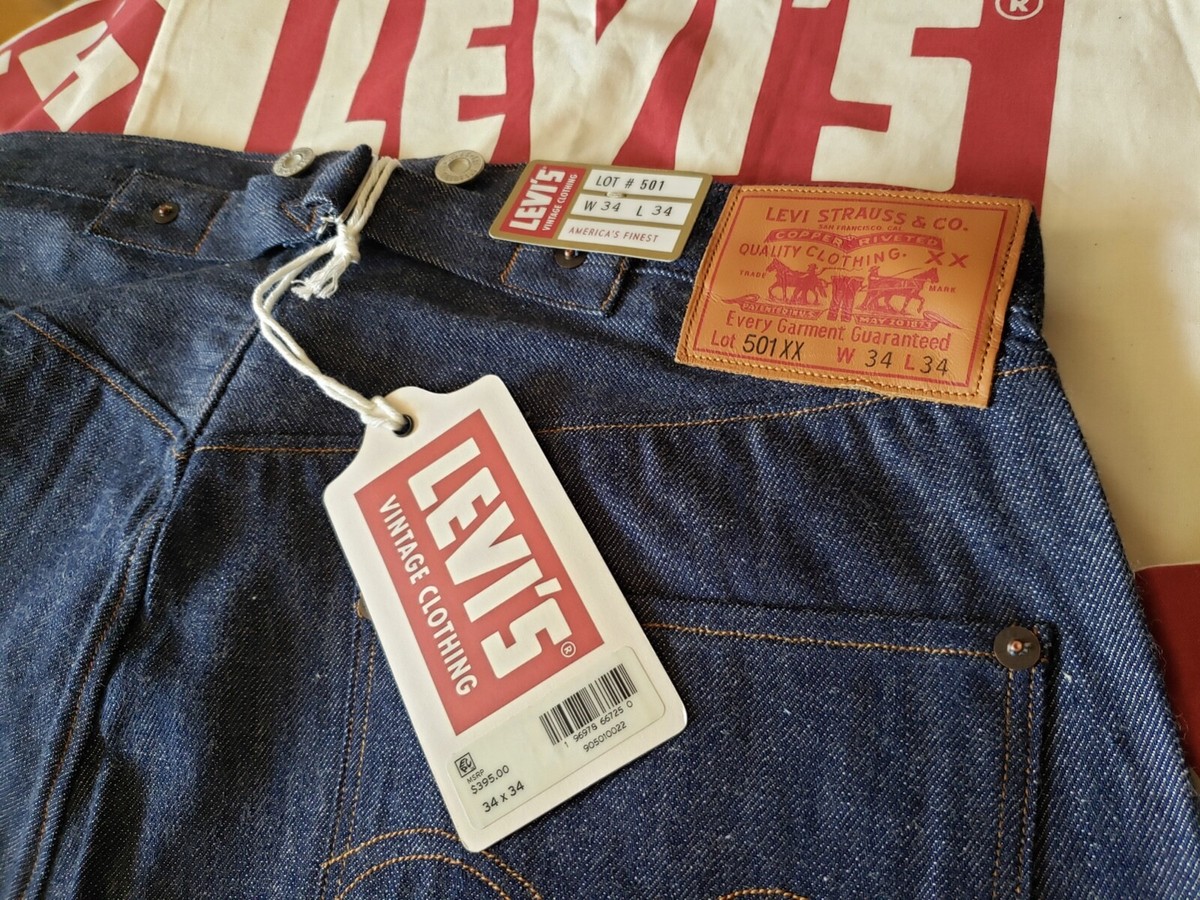 LEVI'S 1890 501 xx LVC Vintage Clothing Selvedge 1937 1947 Men's