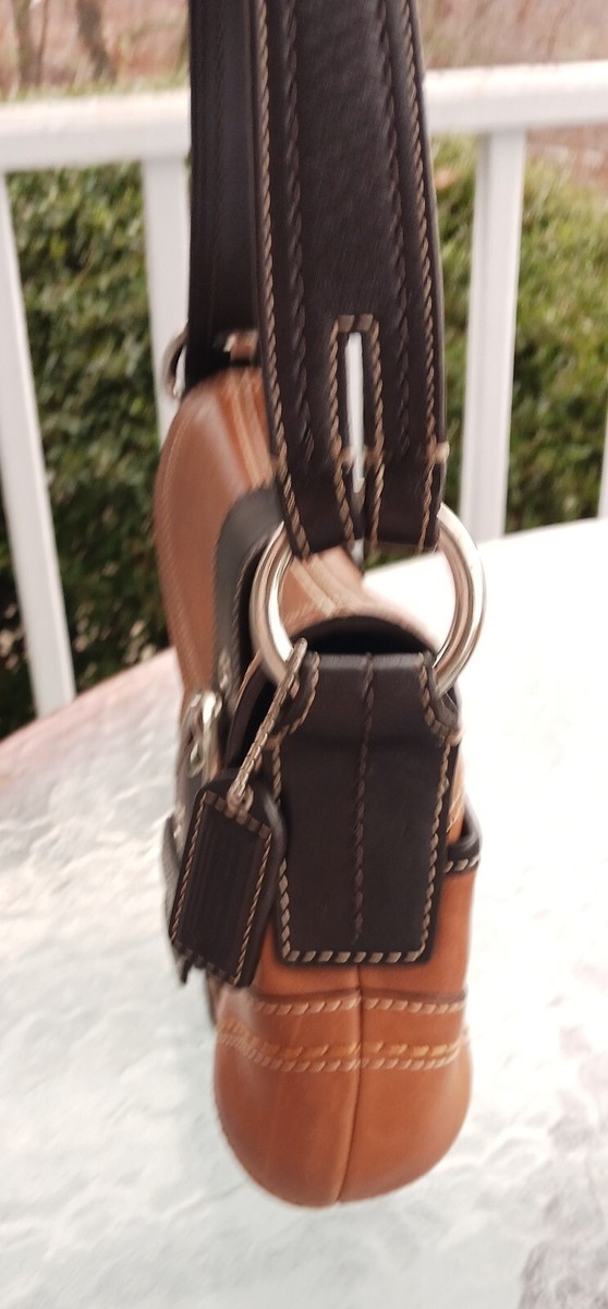 Coach F10909 SMALL Vintage British Tan & Brown Soho Leather