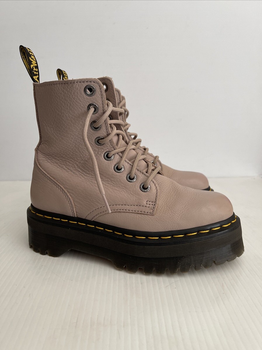 Dr Martens Jadon III 8-Eye Side Zip Platform Boots- Vintage Taupe