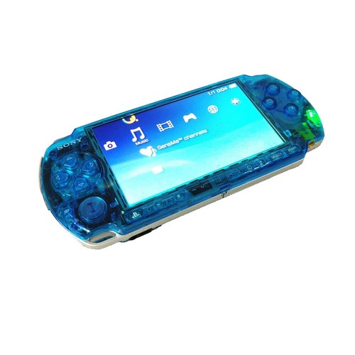 PSP 3000 Sky Blue Marine Blue Console only No Battery [H] | eBay