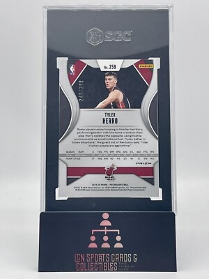 2019-20 Panini Prizm Basketball Tyler Herro Red Prizm 249/299 RC