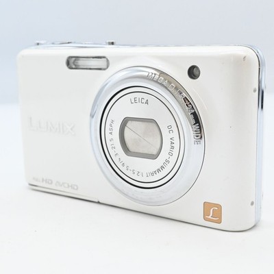 Panasonic LUMIX DMC FX77 Digital Camera Lily White 5x Optical Zoom