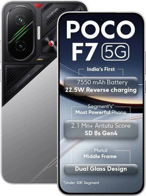 POCO F7 5G (Silver 256 GB 12 GB ) NFC 6.83