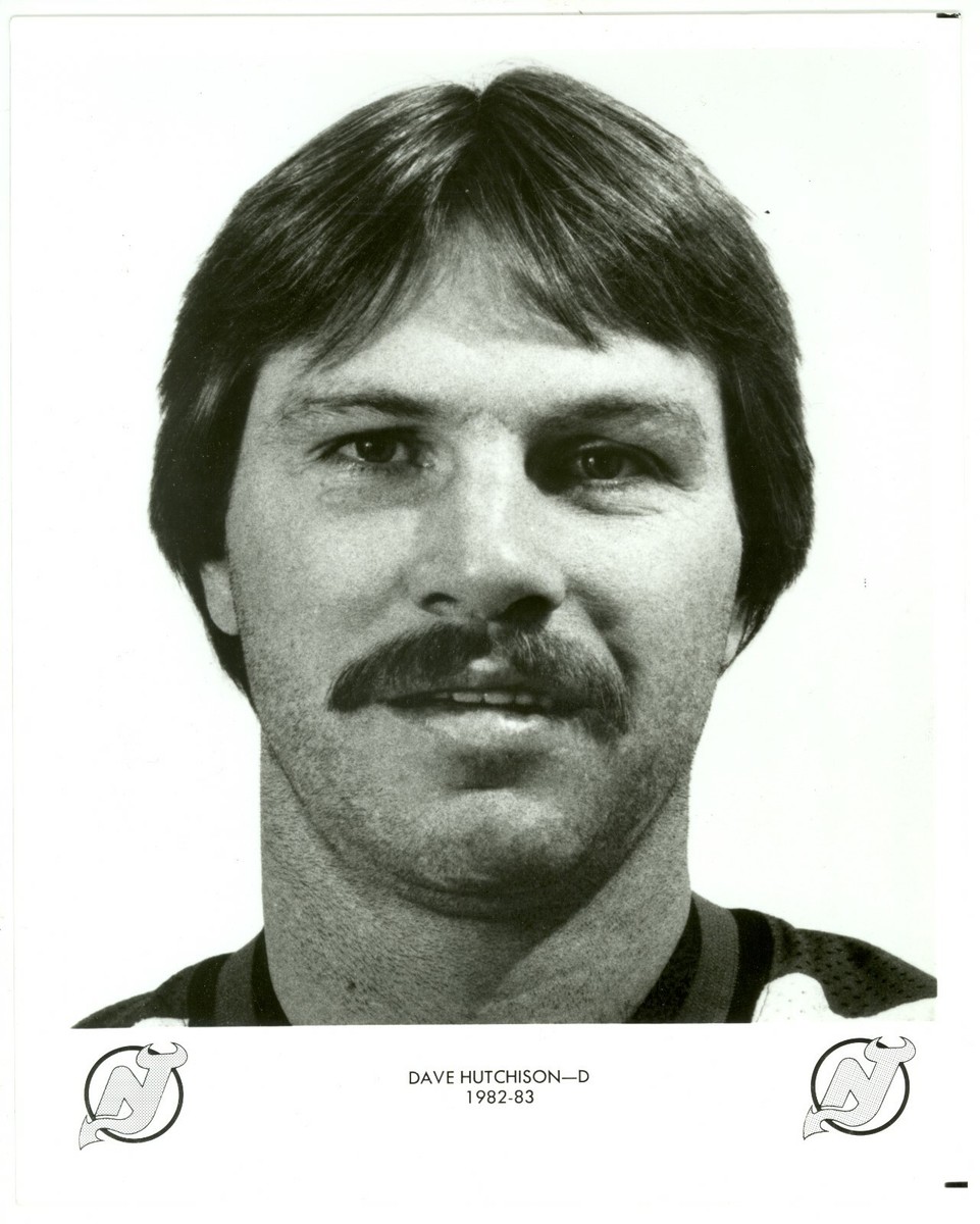 1982-83 Dave Hutchison New Jersey Devils NHL Original Player Press