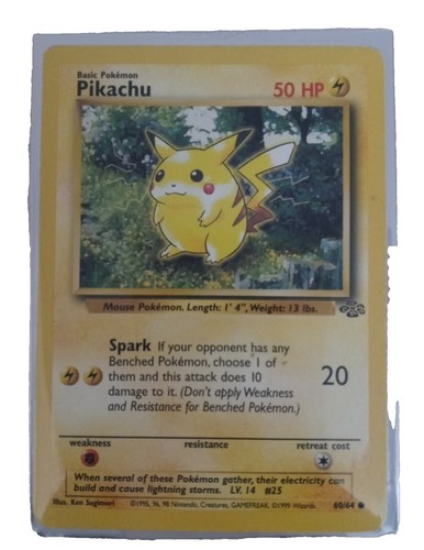 2000 Pokémon ~ World Collection ~ Chinese Jungle Pikachu #60 ~ PSA