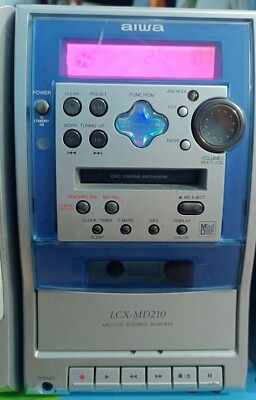 AIWA LCX-MD 210 Mini Music System- AUX/CD/MD Stereo System | eBay