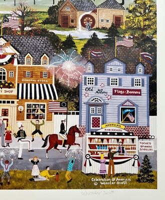 Jane Wooster Scott CELEBRATION OF AMERICA Hand Signed Limited
