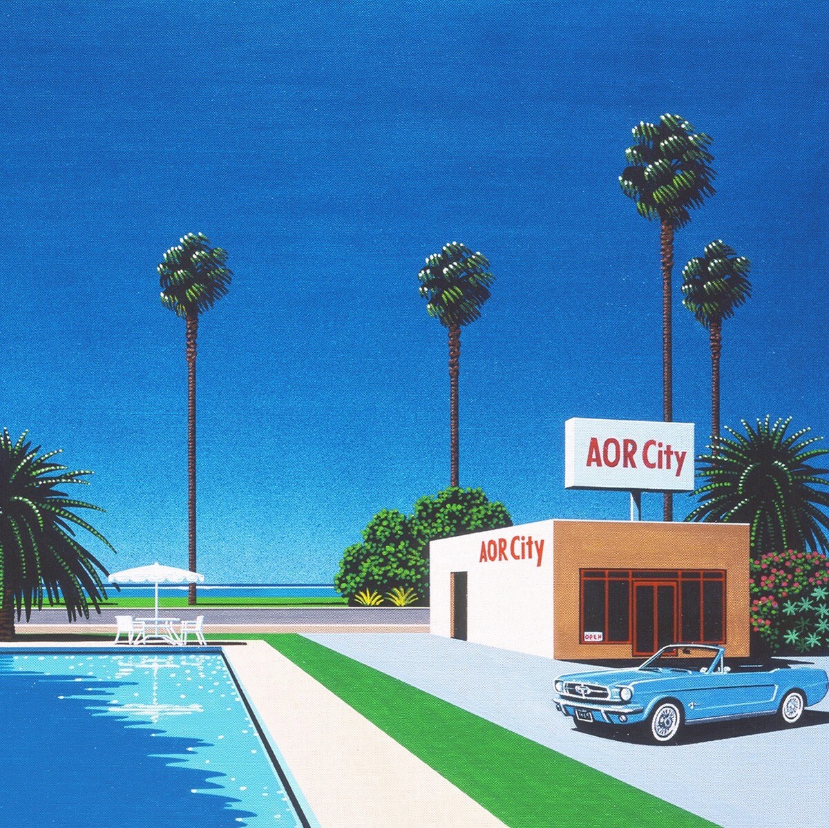 Hiroshi Nagai Art Print Chic Breeze Acrylic Framed ‎350×350mm w