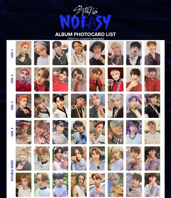 Stray Kids NOEASY Official Photocards (Chan LeeKnow Changbin